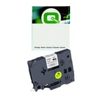 Q-Nomic HSe-221 fita termo retrátil preto sobre branco 9 mm | QNHSE221