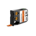 DYMO 1868766 XTL fita de vinil preto sobre laranja 12mm | DYM1868766