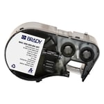 Brady M4C-500-595-BK-WT etiquetas de vinil branco sobre preto 12,70 mm x 7,62 m | BRAM4C-500-595-BK-WT