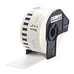 Q-Nomic DK-22225 Etiqueta continua texto preto sobre branco 38x30,48M | QNDK-22225