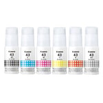 Canon Pack GI-43BK/C/M/Y garrafa de tinta preta + 5 cores (original) | CANB-GI43