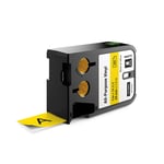 DYMO 1868773 XTL fita de vinil preto sobre amarelo 24mm | DYM1868773