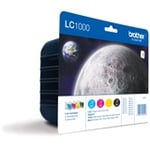Brother LC-1000 Pack tinteiros (4-cores) | BRB-LC1000BKCMY_R