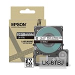 Epson LK-6TBJ fita mate preto sobre transparente 24mm | EPSC53S672067