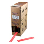 Brady BM-10x60-7643-RD etiquetas de poliuretano vermelhas 10 mm x 60 mm | BRABM-10X60-7643-RD