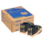 Epson S050606 Pack: 2 toner amarelo (2X S050602) | EPSS050606