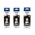 Epson 102 preta Pack (3 garrafas) | EPSB-102BK