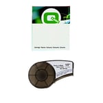 Q-Nomic M21-500-499 fita de nylon preto sobre branco 12,7 mm x 4,88 m | QNM21-500-499