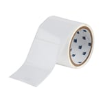 Brady THT-19-423-1 etiqueta de poliéster branco brilhante 76,20 x 50,80 mm | BRATHT-19-423-1