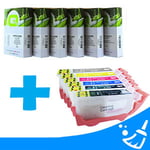 Q-Nomic Pack PGI-520 y CLI-521 Tinteiros (6 cores) + Limpadores | QNB-PGI520CLI521_ink_clean