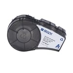 Brady M21-131-499 fita de tecido de nylon preto sobre branco 25,40 mm x 12,70 mm | BRAM21-131-499