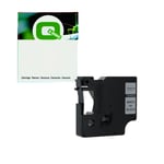Q-Nomic 45021 fita branco sobre preto (12mm X 7m) | QN45021