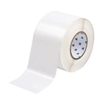 Brady THT-76-422-1 etiqueta de poliéster branco brilhante 101,60 x 76,20 mm | BRATHT-76-422-1