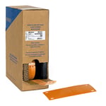 Brady BM-25x75-7643-OR etiquetas de poliuretano laranjas 25 mm x 75 mm | BRABM-25X75-7643-OR