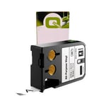 Q-Nomic 1868752 XTL fita vinil preto sobre branco 19mm | QN1868752