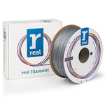 REAL filamento PLA 1,75 mm prata(1 kg) | 3DREALPLA175-2300