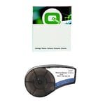Q-Nomic M21-750-595-OR fita vinílica branco sobre laranja 19,1 mm x 6,40M | QNM21-750-595-OR