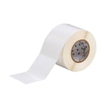 Brady THT-76-483-1 etiqueta de poliéster branco brilhante 101,60 x 76,20 mm | BRATHT-76-483-1