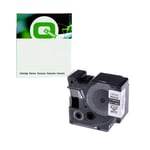 Q-Nomic 1734524 IND RHINO nylon flexível texto preto sobre branco 24mm | QN1734524