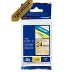 Brother TZe-PR851 fita 24mm texto preto sobre dourado (8M) | BROTZE-PR851