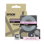 Epson LK-4PAS fita cinzenta sobre cor de rosa 12mm | EPSC53S672103