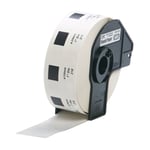 Q-Nomic DK-11218 Etiqueta Pre-cortada | Papel térmico removível | Circular | 24x24mm | QNDK-11218