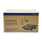 Brother TN-3380  toner preto XL embalagem dupla | BROTN3380TWIN