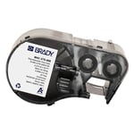 Brady M4C-375-498 etiquetas de tecido vinílico preto sobre branco 9,53 mm x 6,1 m | BRAM4C-375-498
