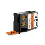 Dymo XTL 1868768 de vinil texto preto sobre laranja 24mm | DYM1868768
