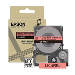 Epson LK-4RBJ fita mate preto sobre vermelho 12mm | EPSC53S672071