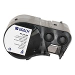 Brady M5-120-499 etiquetas de tecido de nylon preto sobre branco 25,4 mm x 12,7 mm | BRAM5-120-499
