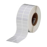 Brady THT-6-413-10 etiqueta de poliéster prateado mate 38,10 x 19,05 mm | BRATHT-6-413-10