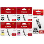 Canon PGI-580XXL / CLI-581XXL pack tinteiros 5 cores XXL | CANB-PGI580XXLCLI581XXL