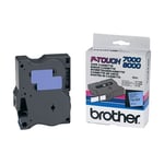 Fita Brother TX-551 texto preto sobre azul 24mm | BROTX551