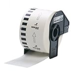 Q-Nomic DK-22223 Etiqueta continua texto preto sobre branco 50x30,48M | QNDK-22223