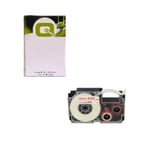 Q-Nomic XR-12WER fita vermelha sobre branca de 12 mm | QNKR12WER1