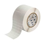 Brady THT-5-434-10 etiqueta de poliéster metalizado 25,40 x 12,70 mm | BRATHT-5-434-10