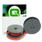 Q-Nomic GR4/8 fita entintada preto/vermelho | QNGR4-8BR