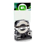 Q-Nomic LK-4WBW fita preta sobre branco 12 mm | QNC53S654016