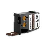 DYMO 1868788 XTL fita vinil branco sobre castanho 24mm | DYM1868788