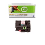 Q-Nomic TZe-262 - 36 mm vermelho / branco laminado (8 m) | QNTZE262
