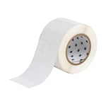 Brady THT-5-533-10 etiqueta de poliéster branco brilhante removível 25,40 x 12,70 mm | BRATHT-5-533-10
