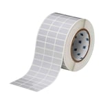 Brady THT-5-413-10 etiqueta de poliéster prateado mate 25,40 x 12,70 mm | BRATHT-5-413-10