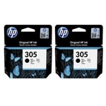 HP 305 Pack 2 tinteiros preto | HPB-305BK