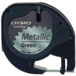 Dymo 91209 fita verde metalizada 12 mm (4m) | 91209