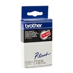 Brother TC-495 fita branco sobre vermelho 9 mm | BROTC-495