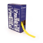 Brady BM-10x60-348-YL etiquetas de poliolefina amarelas 10 mm x 60 mm | BRABM-10X60-348-YL