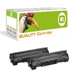 Q-nomic 85A (CE285A) Pack duplo toner preto | QNB-CE285AX2