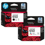 HP 650 Pack Poupança tinteiro preto + cor | HPB-650