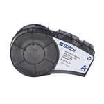 Brady M21-11-499 fita de tecido de nylon preto sobre branco 19,05 mm x 12,70 mm | BRAM21-11-499
